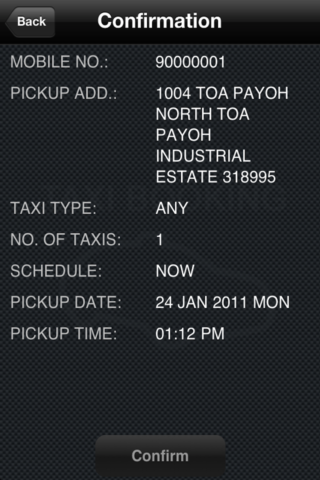 ComfortDelGro Taxi Booking free app screenshot 3