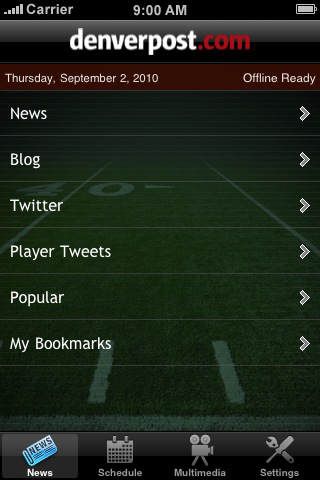 Denver Post Pro Football free app screenshot 2