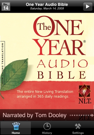 One Year Audio Bible Lite Edition free app screenshot 1