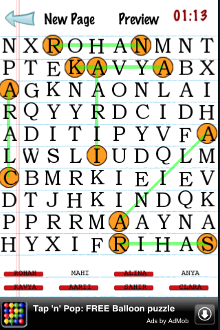 WordSearch PuzzleMania (A Free Word Search Game) free app screenshot 3