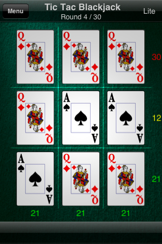 Tic Tac Blackjack Lite