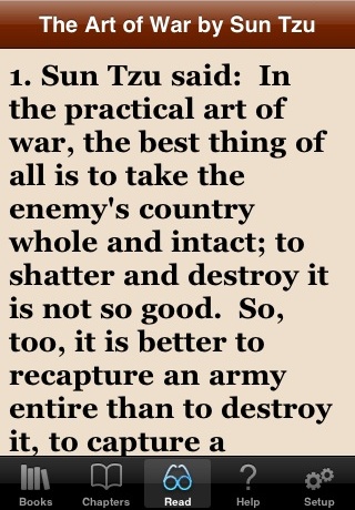 The Art of War by Sun Tzu free app screenshot 1