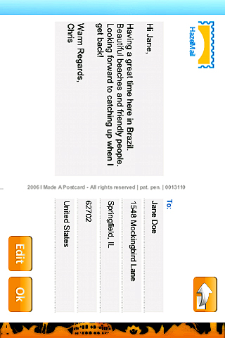 HazelMail Postcards free app screenshot 4