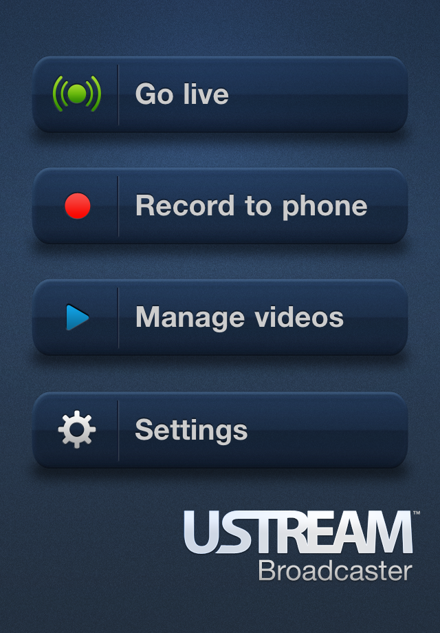 Ustream Live Broadcaster free app screenshot 3