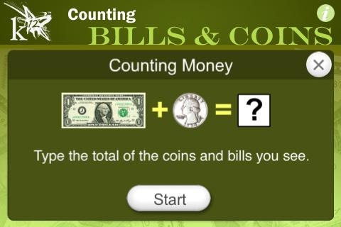 Counting Bills & Coins free app screenshot 2