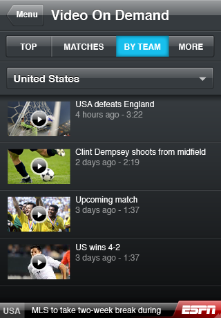 ESPN 2010 FIFA World Cup free app screenshot 3