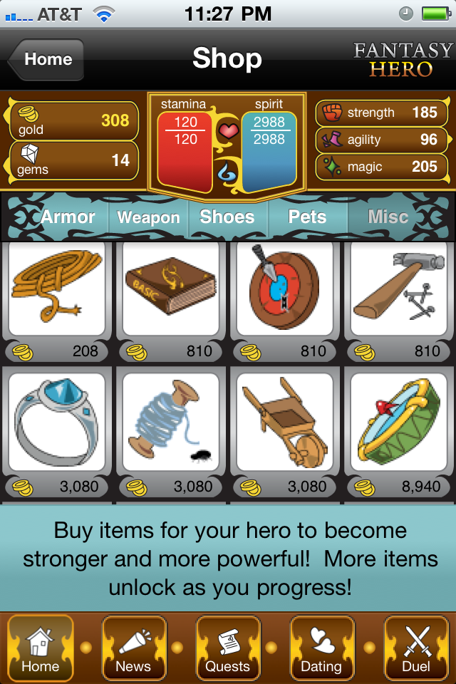 Fantasy Hero free app screenshot 2