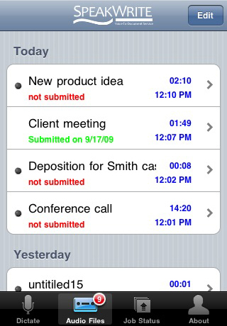 SpeakWrite free app screenshot 3