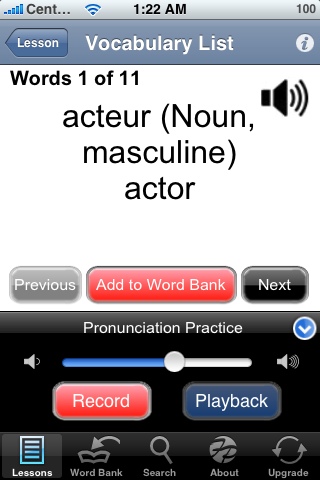 Free Pocket French - Beginner free app screenshot 3
