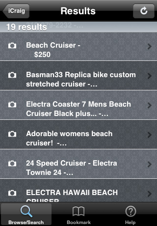 iCraig - Craigslist Search Assistant free app screenshot 4