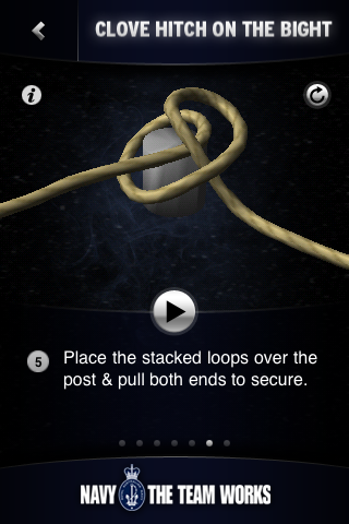 Learning The Ropes - Navy Knots free app screenshot 3
