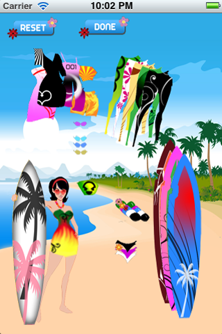 Beach Summer Dress Up Lite free app screenshot 1