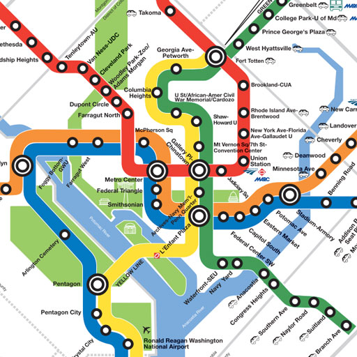 free DC Metro Map iphone app