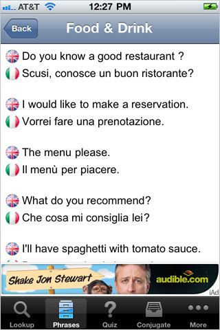 Free Italian English Dictionary + free app screenshot 3