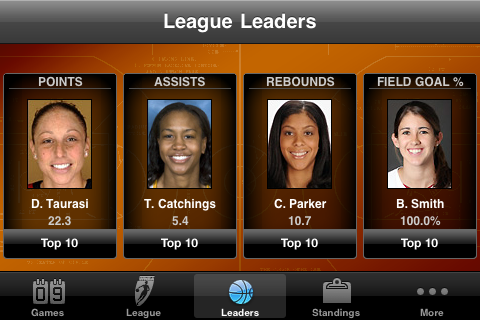 WNBA Center Court free app screenshot 1