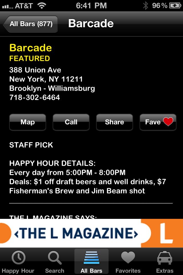 New York City Cocktail Compass free app screenshot 4