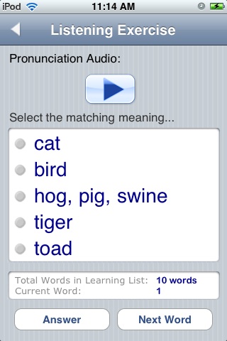 FREE Chinese (Traditional) Audio FlashCards free app screenshot 3