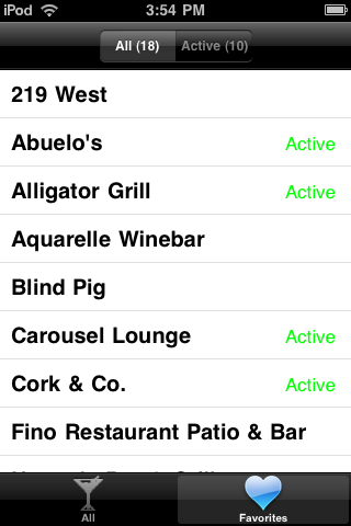 Austin Happy Hour free app screenshot 2