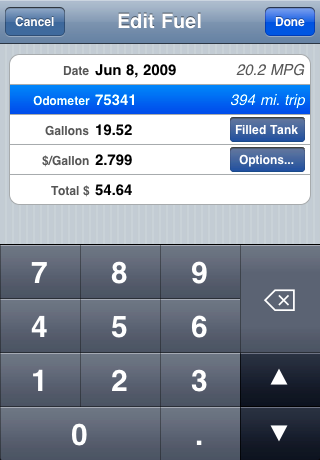 Road Trip Lite  MPG and Mileage Tracking free app screenshot 3