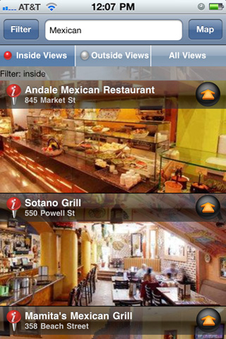 EveryScape Eats!, San Francisco Edition free app screenshot 1