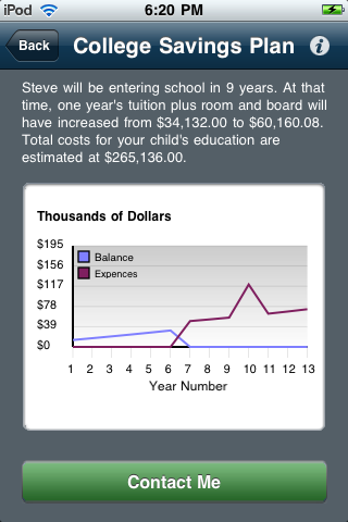 College Savings Calculator free app screenshot 3