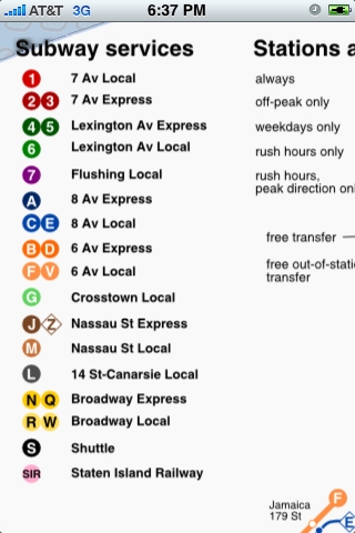 NYC Subway Map free app screenshot 4