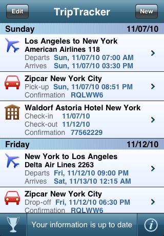 TripTracker - Live Flight Status Tracker free app screenshot 1