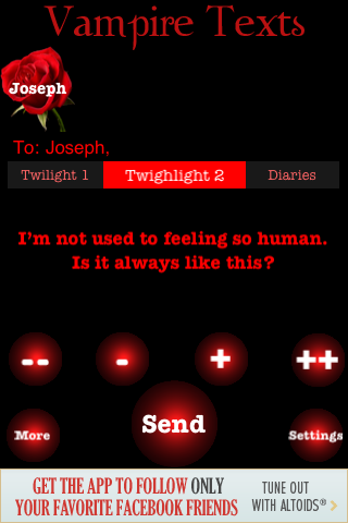 Vampire Texts Free free app screenshot 2
