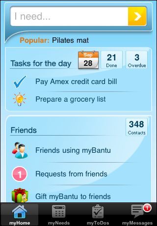 myBantu Personal Assistant + to-do free app screenshot 1