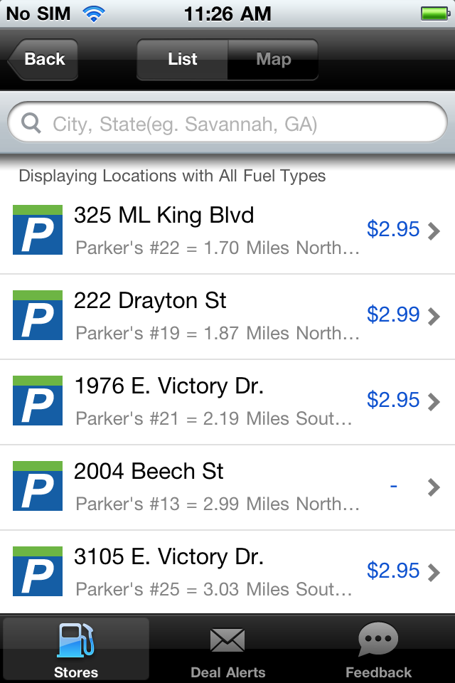 Parker's Store Finder free app screenshot 4