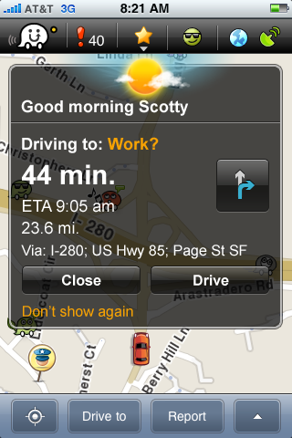 Waze - Social GPS navigation, traffic & road reports free app screenshot 3