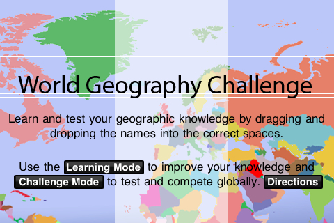World Geography Challenge free app screenshot 1