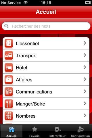iLingua Portuguese French Phrasebook free app screenshot 1