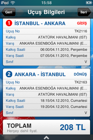 Fly Turkish free app screenshot 3