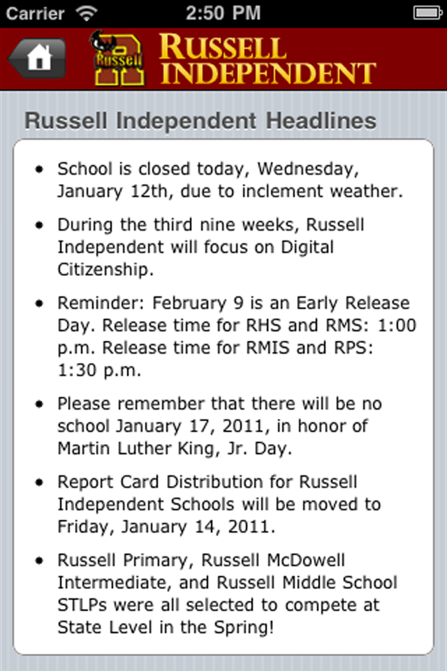 Russell Independent Schools App for Free iphone/ipad/ipod touch