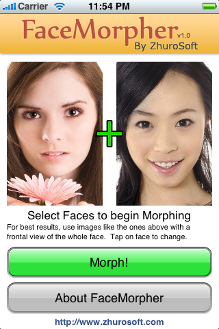FaceMorpher Lite free app screenshot 1