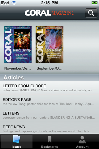 Coral Magazine free app screenshot 3