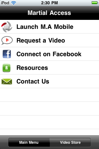 Martial Access Plus free app screenshot 1