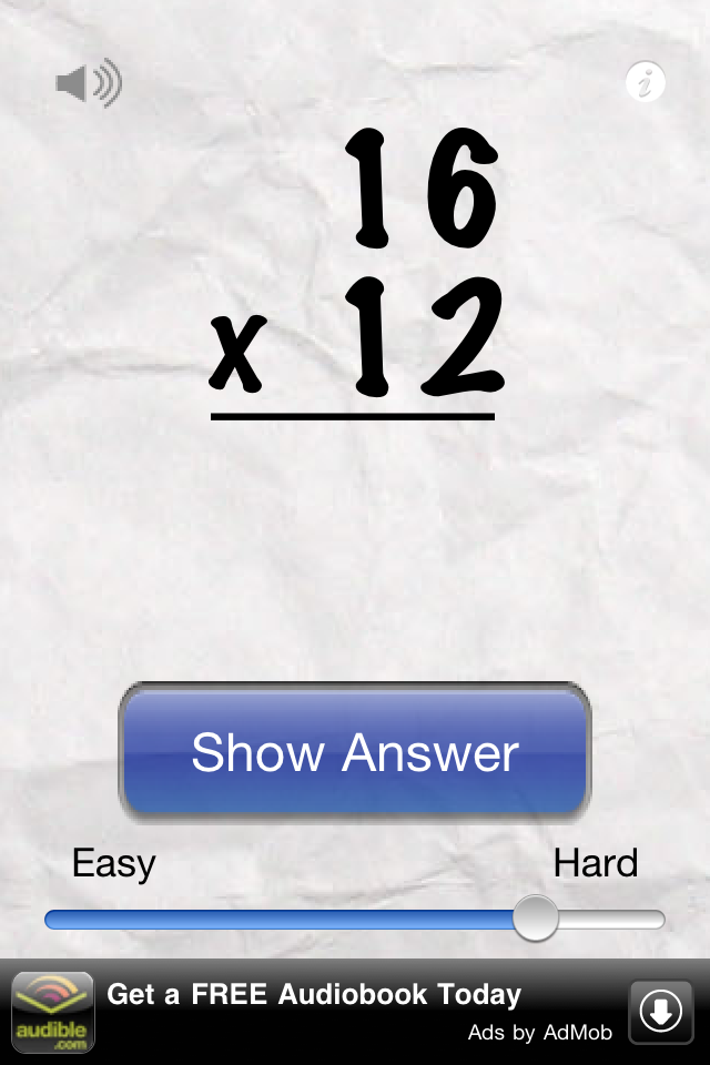 Awesome Flashcard Multiplication FREE free app screenshot 3