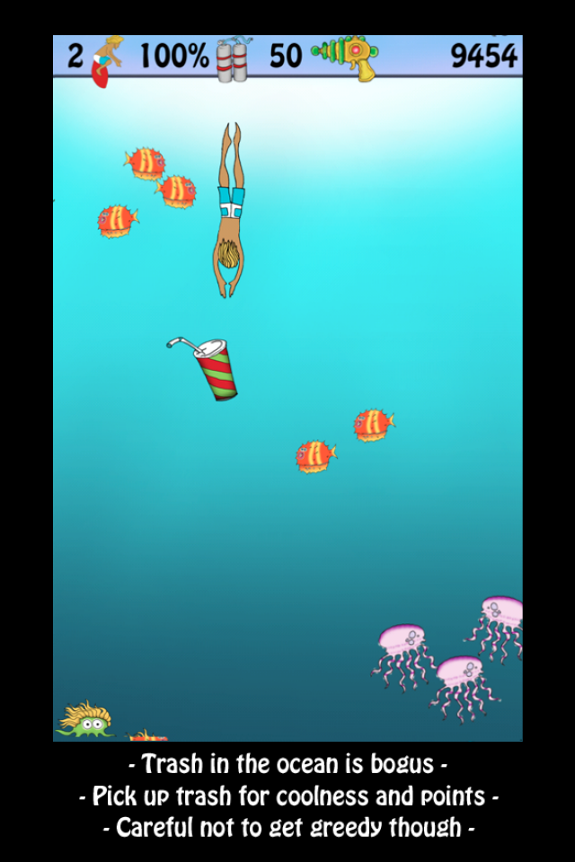 Doodle Jump, Surf And Dive Free free app screenshot 3