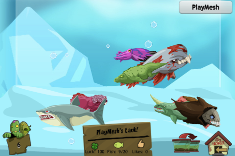 Zombie Fishies by PlayMesh free app screenshot 2