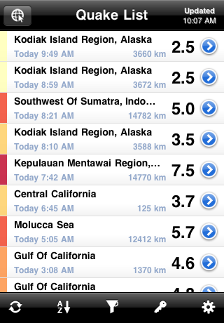 QuakeFeed - World Earthquake Info Displayed on ESRI Maps free app screenshot 3