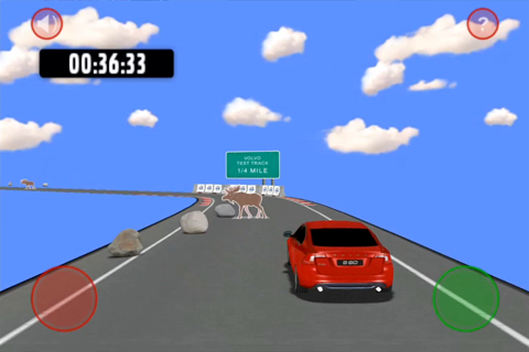 Volvo S60 Augmented Reality Driving Game free app screenshot 3