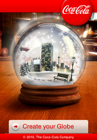 Coca-Cola Christmas Snow Globes free app screenshot 1