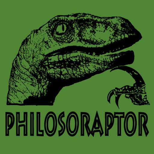 free Philosoraptor -  The Philosophy of a Dirty Reptile Mind iphone app