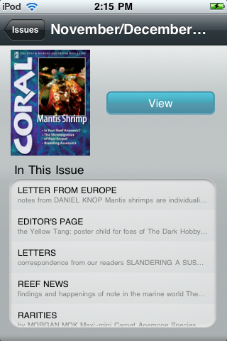 Coral Magazine free app screenshot 2