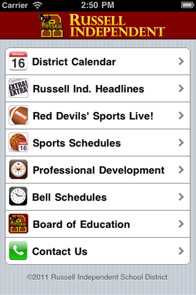 Russell Independent Schools free app screenshot 1