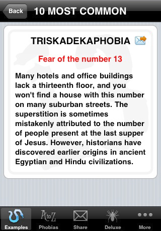 iPhobias - 300 FREE Phobias free app screenshot 3