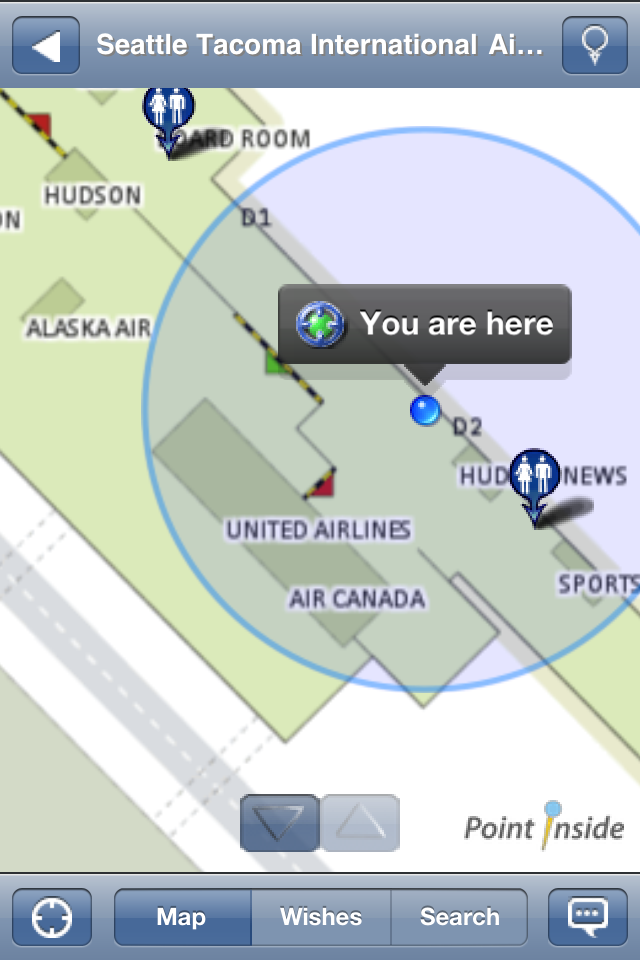 Point Inside Maps for Airports & Malls free app screenshot 1