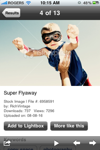 iStockphoto free app screenshot 3